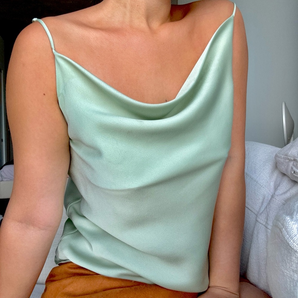 Ro & De Mint Green Camisole Top